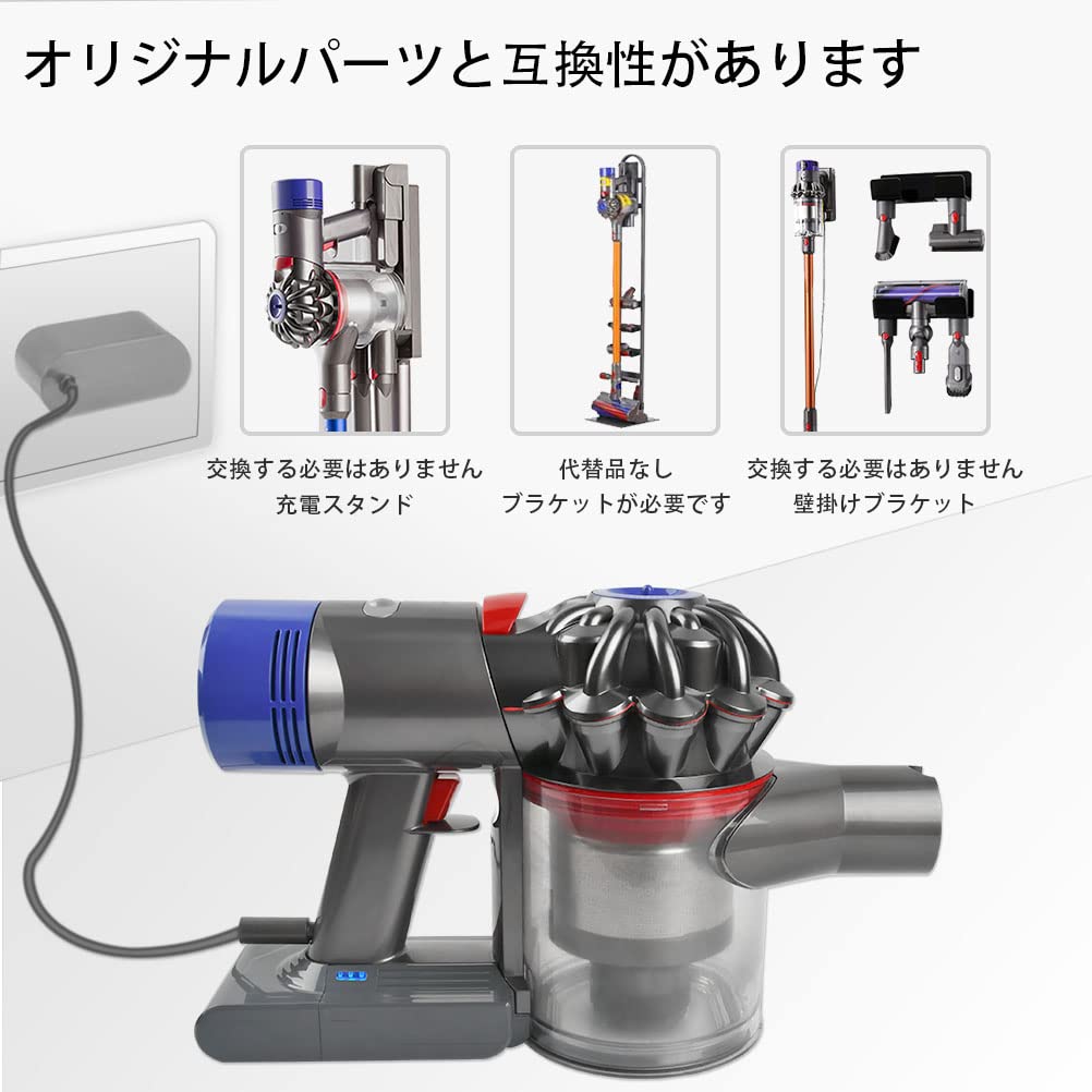♡送料無料♡ダイソンV8 fluffy+ →通常モードバッテリー30分もちます Amazon.co.jp: BATINO ダイソン V8 バッテリー 4500mAh SV10 V8 Fluffy